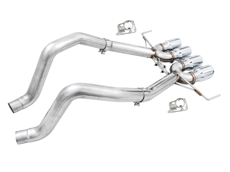 Chevrolet Corvette C7 Z06/ZR1 Performance Exhaust - Rear - AWE Tuning - Track Edition Axle-Back - Chrome Silver - `14-`19